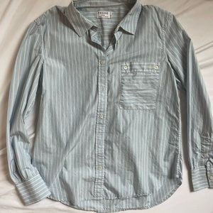 FRAME Striped Button Up